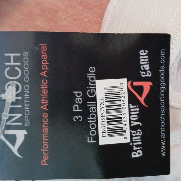 NWT Antioch Sporting Goods 3 Pad Football Girdle - Picture 5 of 6